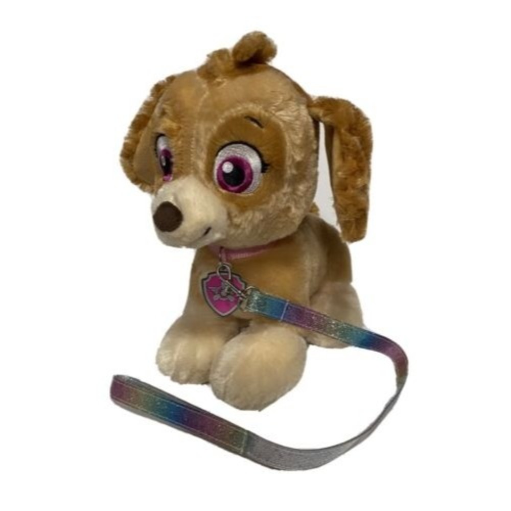 Paw Patrol Skye Build A Bear Talking 12" Stuffed doll w/Collar And Leash